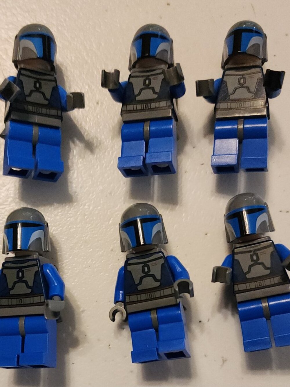 Lego Mandalorian Death Watch Warrior Minifigures Set of 8 with Battle Packs